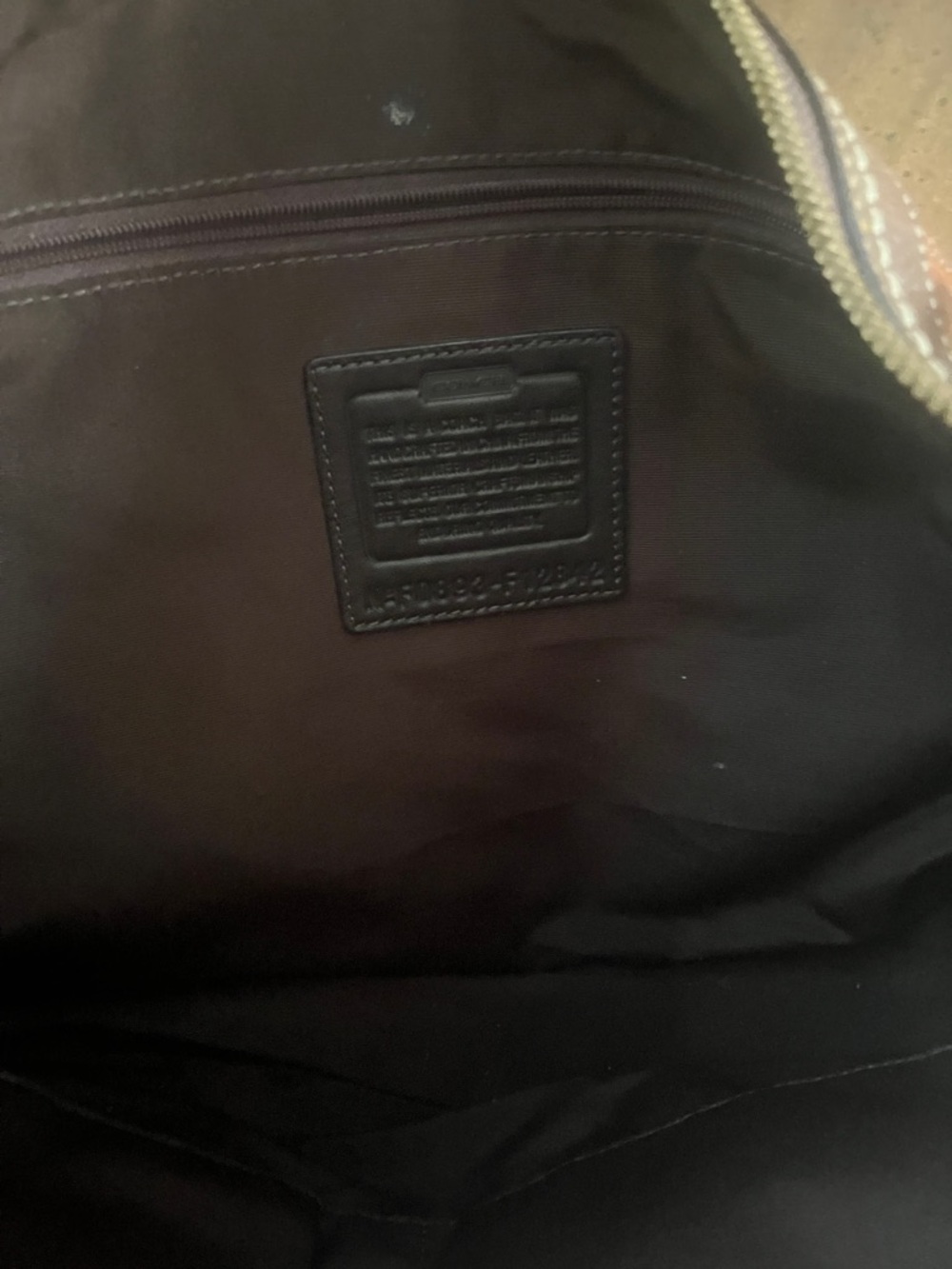 Coach Brown Multi Patchwork Leather & Canvas Shoulder Bag - Picture 2 of 3